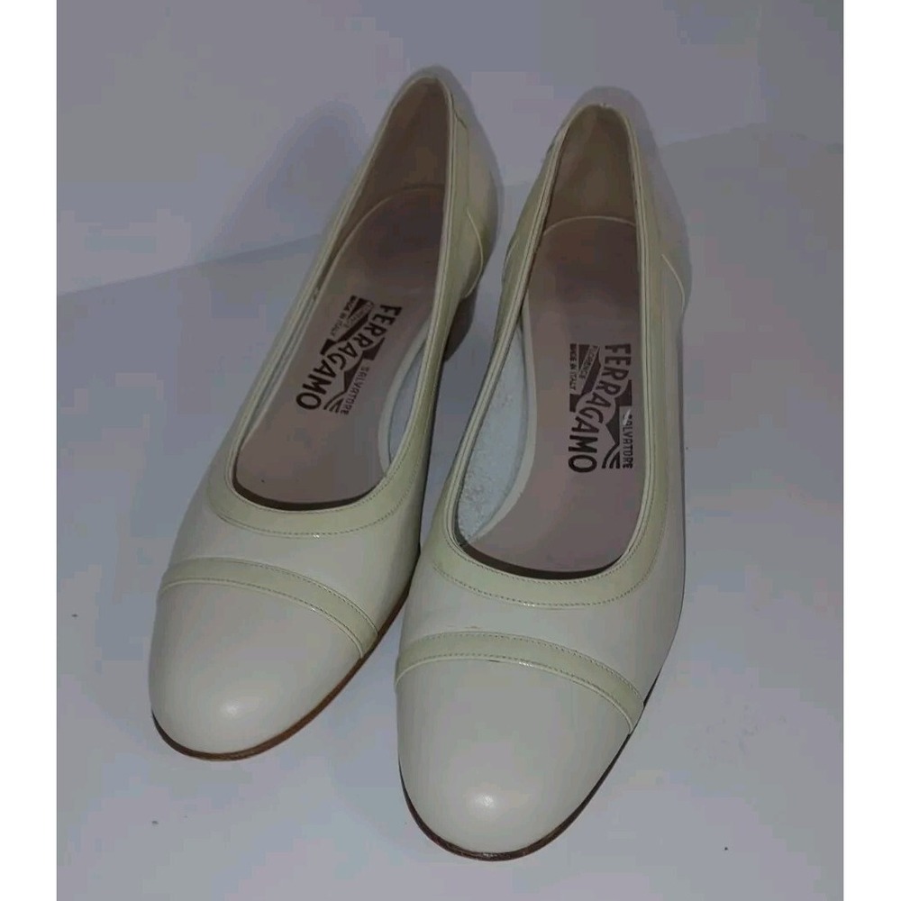 Womens SALVATORE FERRANNO Fabula Orcellana Calf Pumps Sz 8 AAAA